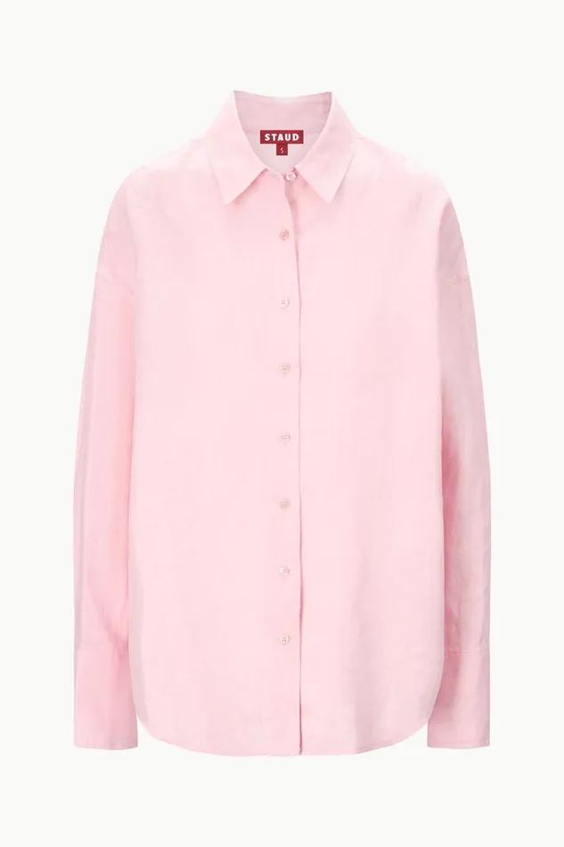 STAUD CoverUps Women STAUD COLTON SHIRT PEARL PINK STAUD CoverUps Women STAUD COLTON SHIRT PEARL PINK