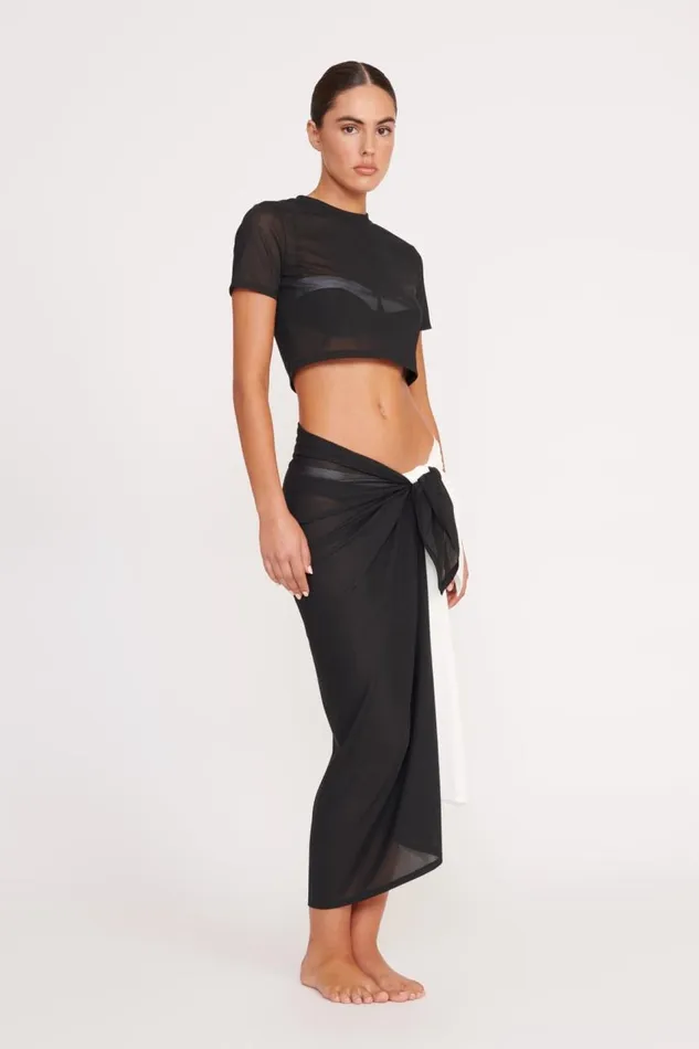 STAUD CoverUps Women STAUD FERNANDA TOP BLACK STAUD CoverUps Women STAUD FERNANDA TOP BLACK