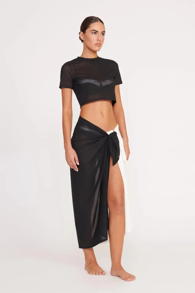 STAUD CoverUps Women STAUD FERNANDA TOP BLACK STAUD CoverUps Women STAUD FERNANDA TOP BLACK