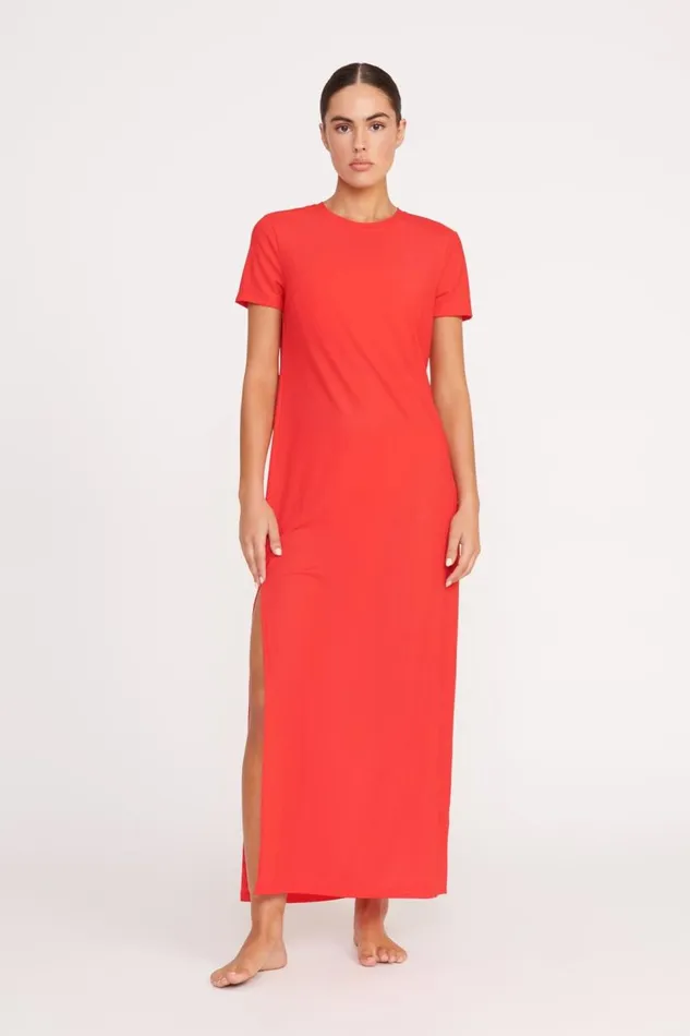 STAUD CoverUps Women STAUD OTTILIE DRESS RED ROSE