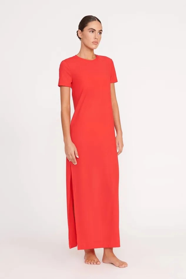 STAUD CoverUps Women STAUD OTTILIE DRESS RED ROSE STAUD CoverUps Women STAUD OTTILIE DRESS RED ROSE
