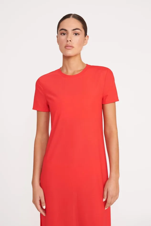 STAUD CoverUps Women STAUD OTTILIE DRESS RED ROSE STAUD CoverUps Women STAUD OTTILIE DRESS RED ROSE