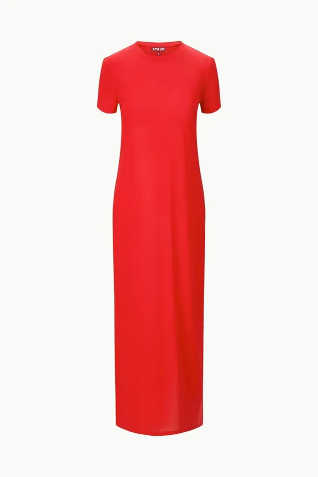STAUD CoverUps Women STAUD OTTILIE DRESS RED ROSE STAUD CoverUps Women STAUD OTTILIE DRESS RED ROSE