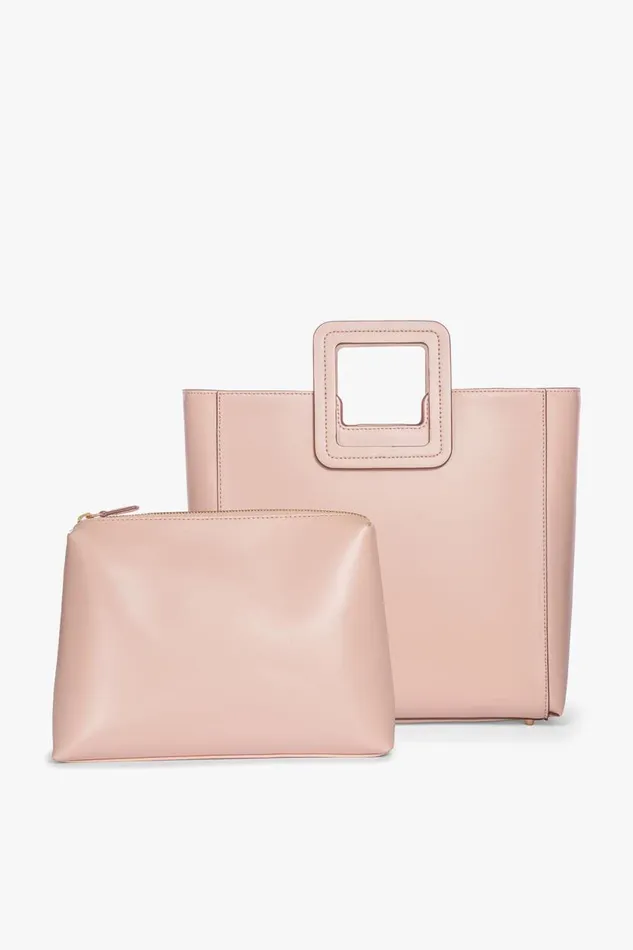STAUD Crossbody Women STAUD SHIRLEY LEATHER BAG BLUSH STAUD Crossbody Women STAUD SHIRLEY LEATHER BAG BLUSH