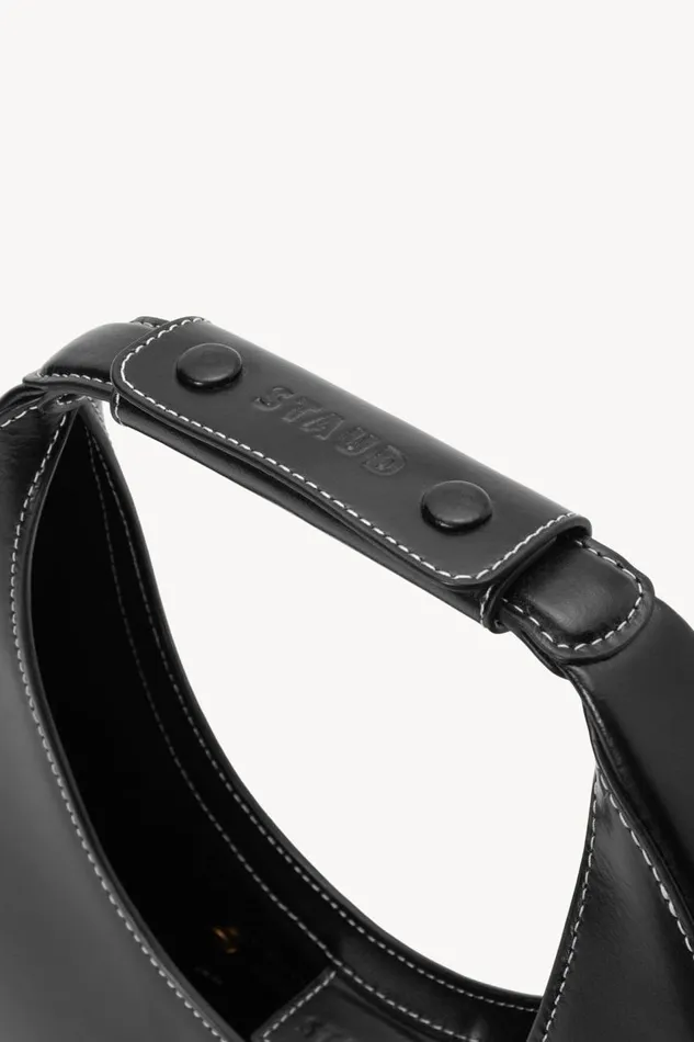 STAUD Custom Handbags Women STAUD CUSTOM MOON BAG BLACK STAUD Custom Handbags Women STAUD CUSTOM MOON BAG BLACK