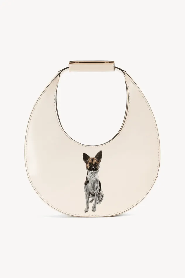 STAUD Custom Handbags Women STAUD CUSTOM MOON BAG CREAM