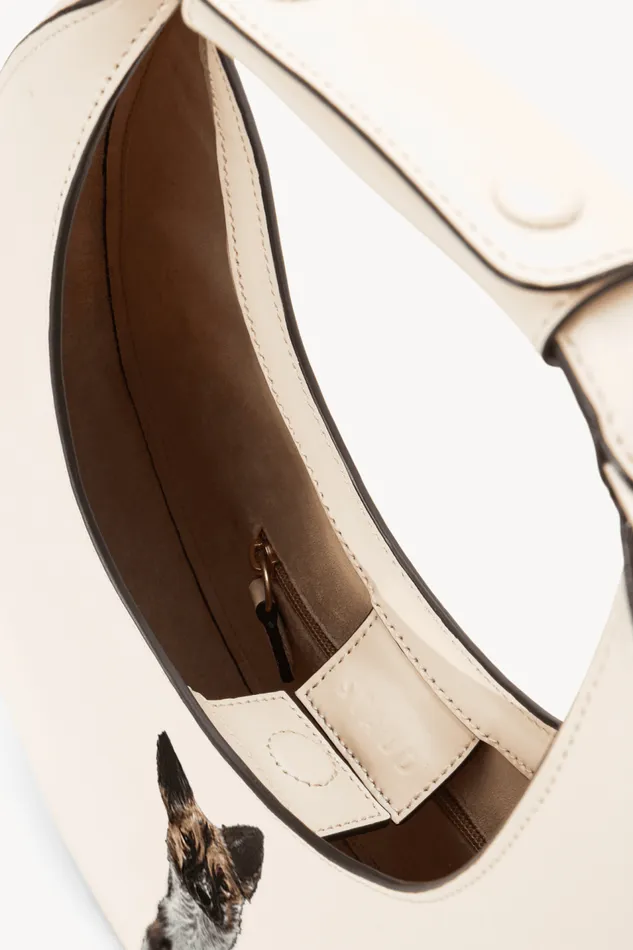 STAUD Custom Handbags Women STAUD CUSTOM MOON BAG CREAM STAUD Custom Handbags Women STAUD CUSTOM MOON BAG CREAM