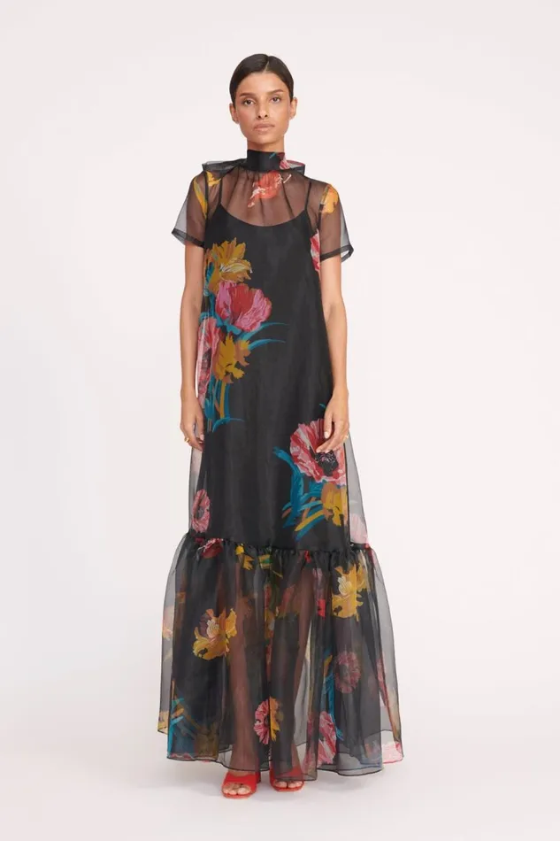 STAUD Dresses Women STAUD CALLUNA DRESS FIRST BLOOM NIGHT