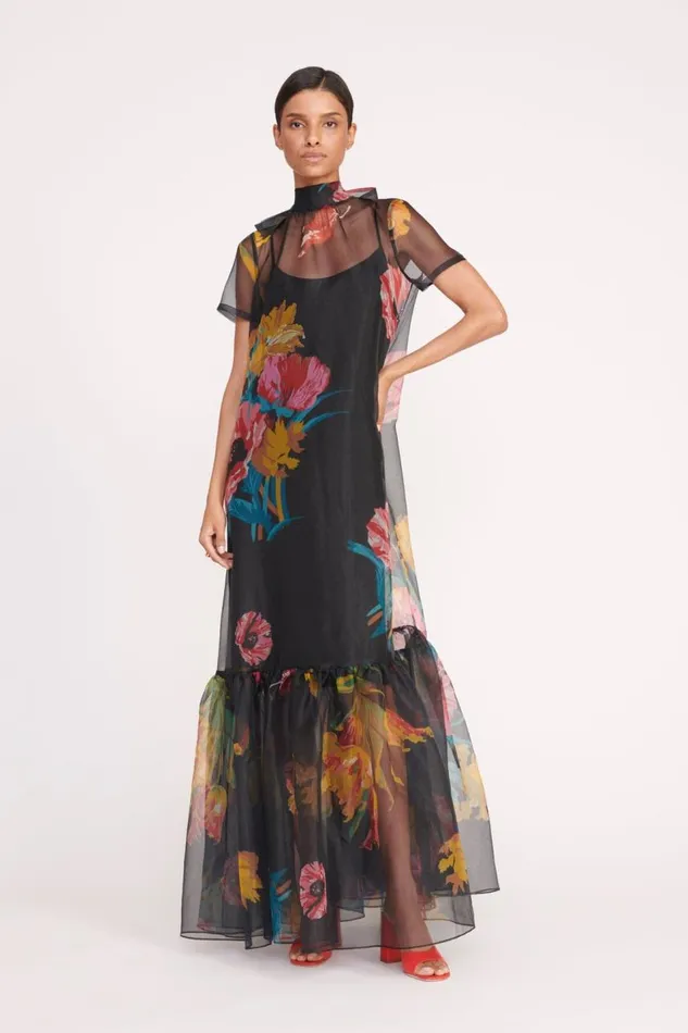 STAUD Dresses Women STAUD CALLUNA DRESS FIRST BLOOM NIGHT STAUD Dresses Women STAUD CALLUNA DRESS FIRST BLOOM NIGHT