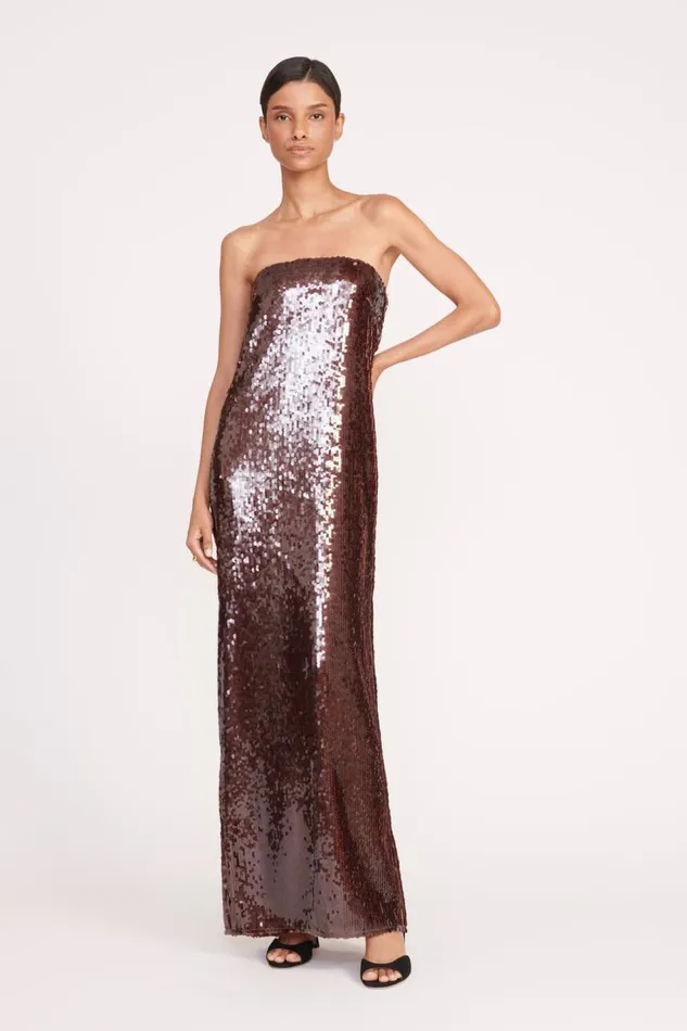 STAUD Dresses Women STAUD CASEY DRESS BRONZE
