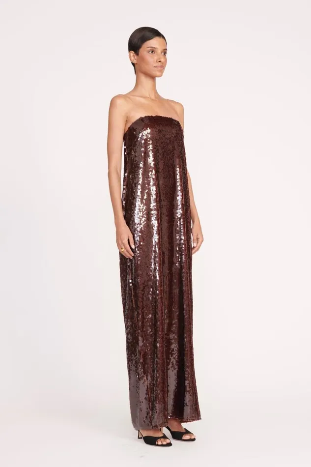 STAUD Dresses Women STAUD CASEY DRESS BRONZE STAUD Dresses Women STAUD CASEY DRESS BRONZE