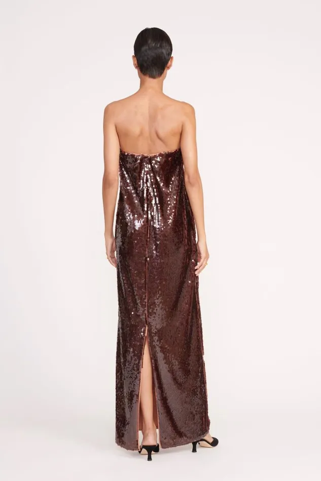 STAUD Dresses Women STAUD CASEY DRESS BRONZE STAUD Dresses Women STAUD CASEY DRESS BRONZE