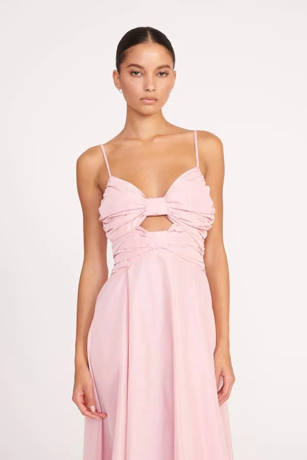 STAUD Dresses Women STAUD DAYANARA DRESS CHERRY BLOSSOM STAUD Dresses Women STAUD DAYANARA DRESS CHERRY BLOSSOM