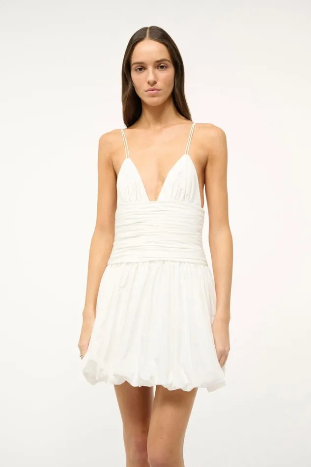 STAUD Dresses Women STAUD LOREN DRESS WHITE STAUD Dresses Women STAUD LOREN DRESS WHITE