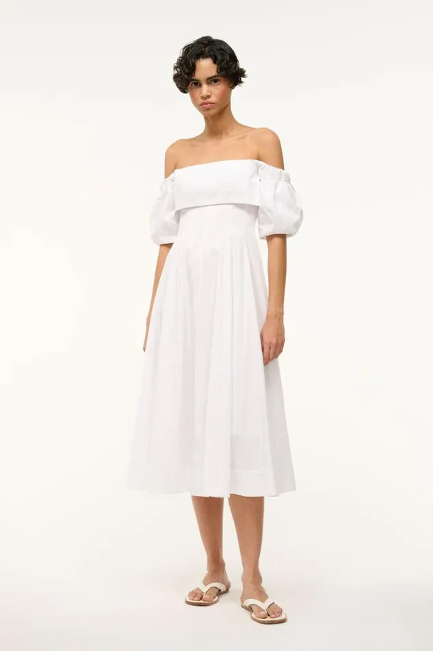 STAUD Dresses Women STAUD PALERMO DRESS WHITE