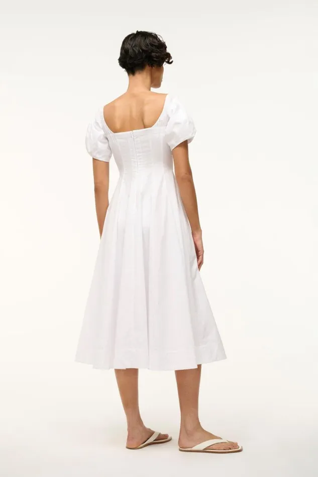 STAUD Dresses Women STAUD PALERMO DRESS WHITE STAUD Dresses Women STAUD PALERMO DRESS WHITE