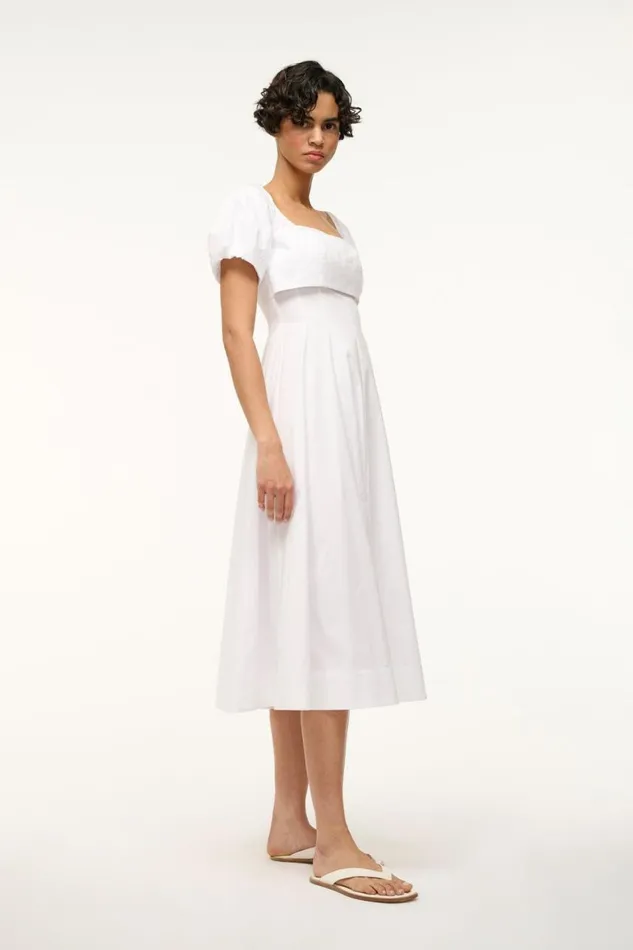 STAUD Dresses Women STAUD PALERMO DRESS WHITE STAUD Dresses Women STAUD PALERMO DRESS WHITE