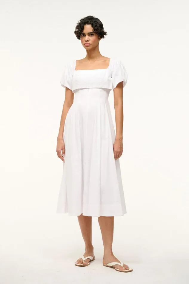 STAUD Dresses Women STAUD PALERMO DRESS WHITE STAUD Dresses Women STAUD PALERMO DRESS WHITE