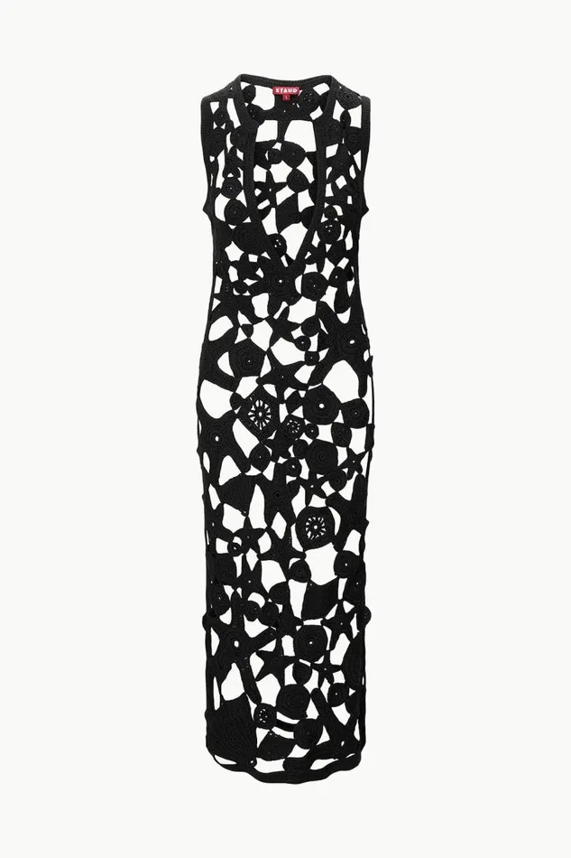 STAUD Dresses Women STAUD PELLEGRINO DRESS BLACK STAUD Dresses Women STAUD PELLEGRINO DRESS BLACK