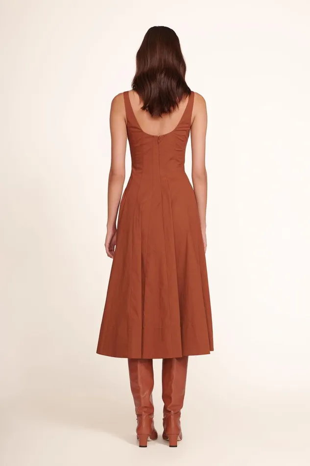 STAUD Dresses Women STAUD WELLS DRESS TAN STAUD Dresses Women STAUD WELLS DRESS TAN
