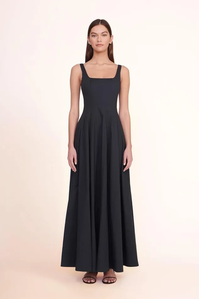 STAUD Dresses Women STAUD WELLS MAXI DRESS BLACK