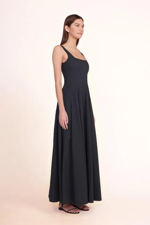 STAUD Dresses Women STAUD WELLS MAXI DRESS BLACK STAUD Dresses Women STAUD WELLS MAXI DRESS BLACK