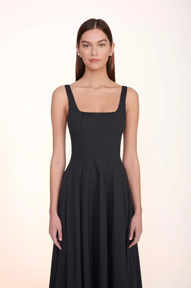STAUD Dresses Women STAUD WELLS MAXI DRESS BLACK STAUD Dresses Women STAUD WELLS MAXI DRESS BLACK