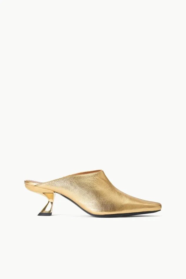 STAUD Heels Women STAUD JAX MULE GOLD