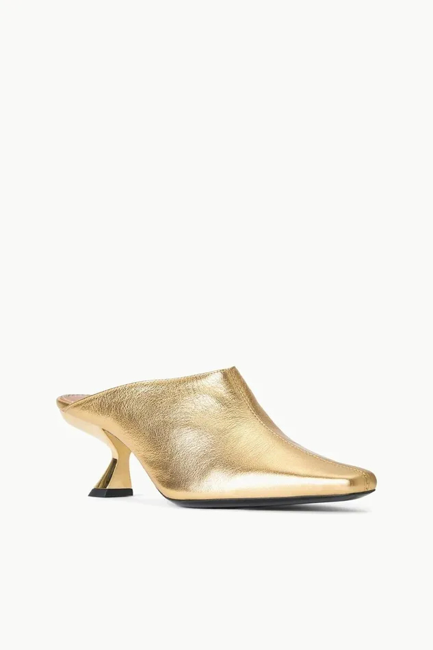 STAUD Heels Women STAUD JAX MULE GOLD STAUD Heels Women STAUD JAX MULE GOLD