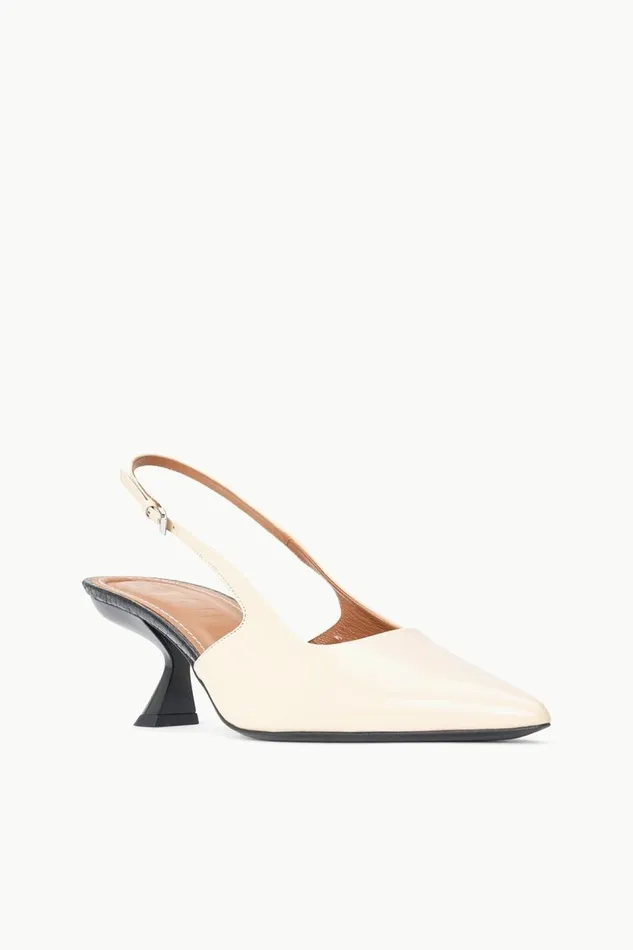 STAUD Heels Women STAUD NEVE SLINGBACK KITTEN HEEL CREAM BLACK STAUD Heels Women STAUD NEVE SLINGBACK KITTEN HEEL CREAM BLACK