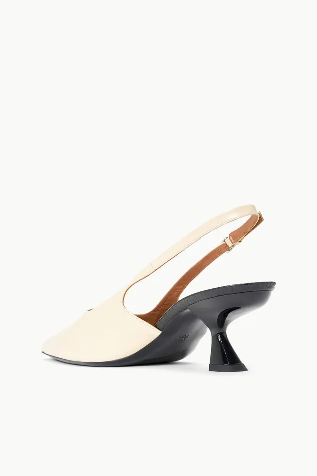 STAUD Heels Women STAUD NEVE SLINGBACK KITTEN HEEL CREAM BLACK STAUD Heels Women STAUD NEVE SLINGBACK KITTEN HEEL CREAM BLACK