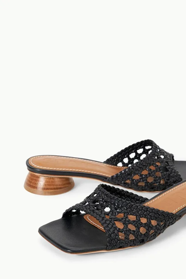 STAUD Heels Women STAUD SIMONE CROCHET HEEL BLACK STAUD Heels Women STAUD SIMONE CROCHET HEEL BLACK