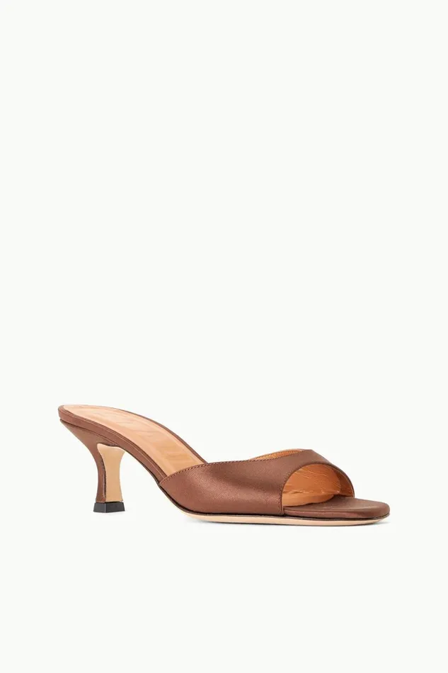 STAUD Mules and Flats Women STAUD BRIGITTE MULE CLOVE SATIN STAUD Mules and Flats Women STAUD BRIGITTE MULE CLOVE SATIN
