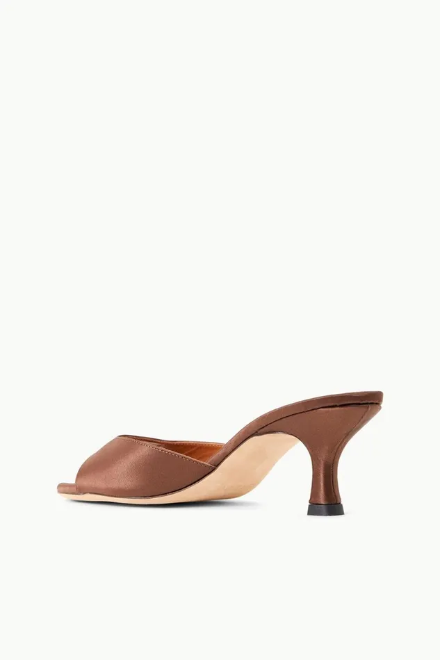STAUD Mules and Flats Women STAUD BRIGITTE MULE CLOVE SATIN STAUD Mules and Flats Women STAUD BRIGITTE MULE CLOVE SATIN