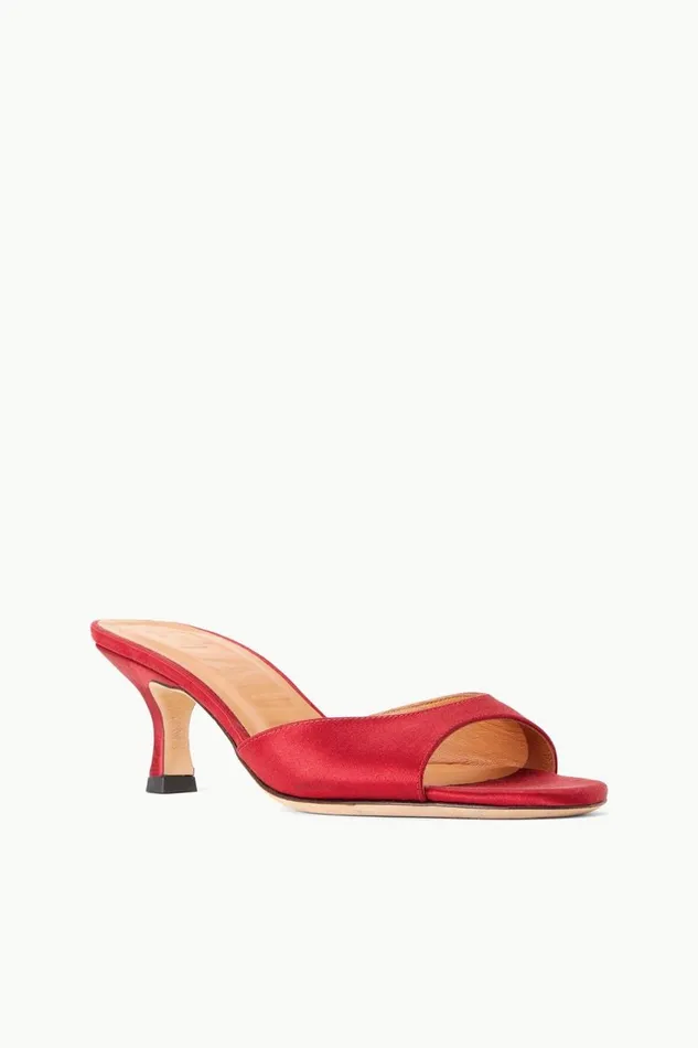 STAUD Mules and Flats Women STAUD BRIGITTE MULE RUBY SATIN STAUD Mules and Flats Women STAUD BRIGITTE MULE RUBY SATIN