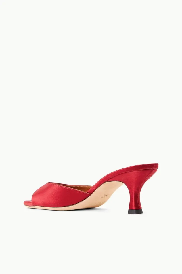 STAUD Mules and Flats Women STAUD BRIGITTE MULE RUBY SATIN STAUD Mules and Flats Women STAUD BRIGITTE MULE RUBY SATIN