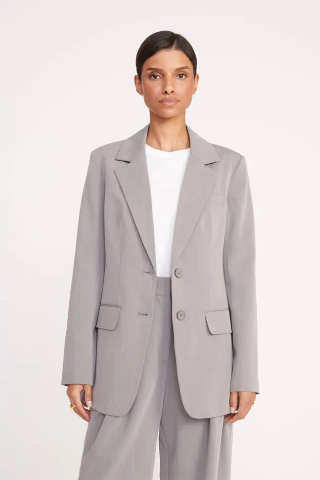 STAUD Outerwear and Jackets Women STAUD CITY BLAZER HEATHER GREY