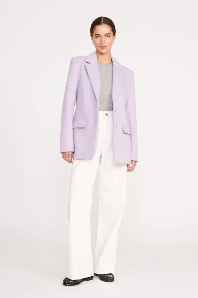 STAUD Outerwear and Jackets Women STAUD CITY BLAZER LAVENDER SUITING
