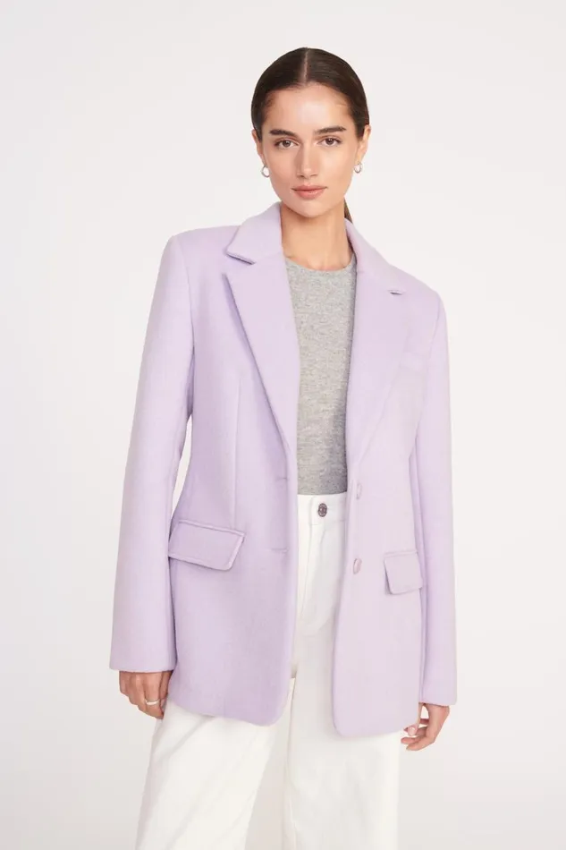 STAUD Outerwear and Jackets Women STAUD CITY BLAZER LAVENDER SUITING STAUD Outerwear and Jackets Women STAUD CITY BLAZER LAVENDER SUITING