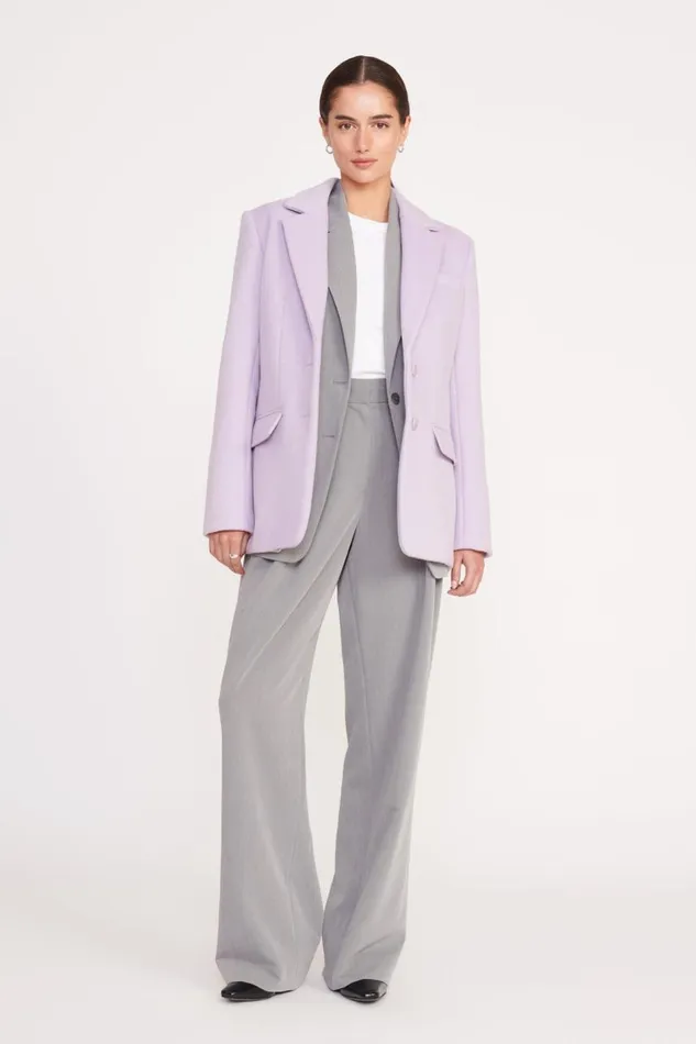 STAUD Outerwear and Jackets Women STAUD CITY BLAZER LAVENDER SUITING STAUD Outerwear and Jackets Women STAUD CITY BLAZER LAVENDER SUITING