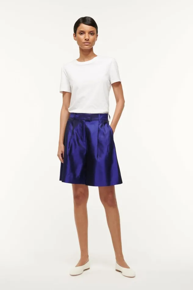 STAUD Pants and Shorts Women STAUD LONG LUISA SHORT VIOLET STAUD Pants and Shorts Women STAUD LONG LUISA SHORT VIOLET