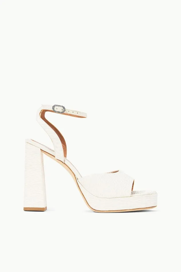 STAUD Platforms and Wedges Women STAUD SOLANGE PLATFORM WHITE