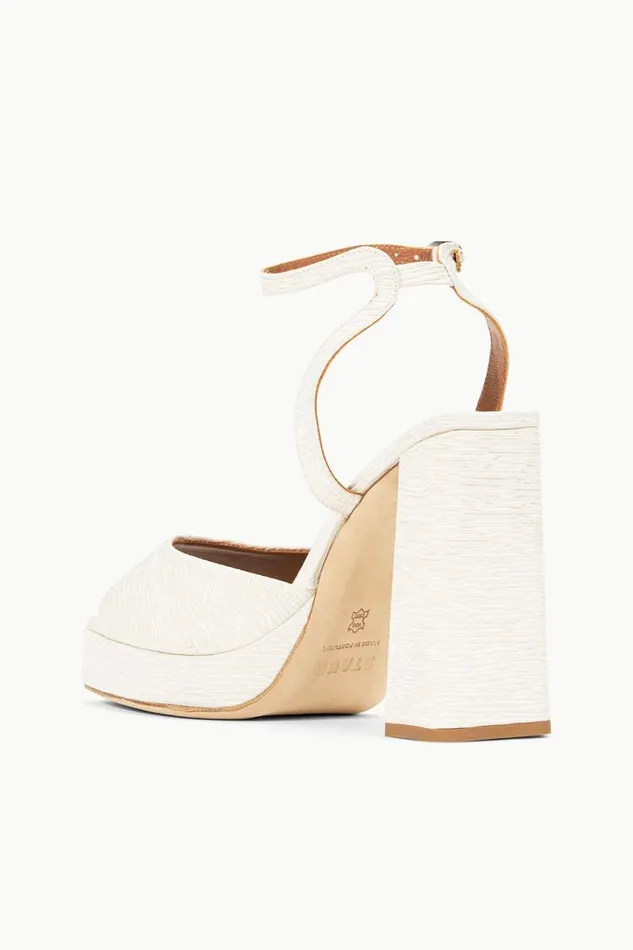 STAUD Platforms and Wedges Women STAUD SOLANGE PLATFORM WHITE STAUD Platforms and Wedges Women STAUD SOLANGE PLATFORM WHITE