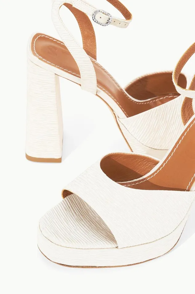 STAUD Platforms and Wedges Women STAUD SOLANGE PLATFORM WHITE STAUD Platforms and Wedges Women STAUD SOLANGE PLATFORM WHITE