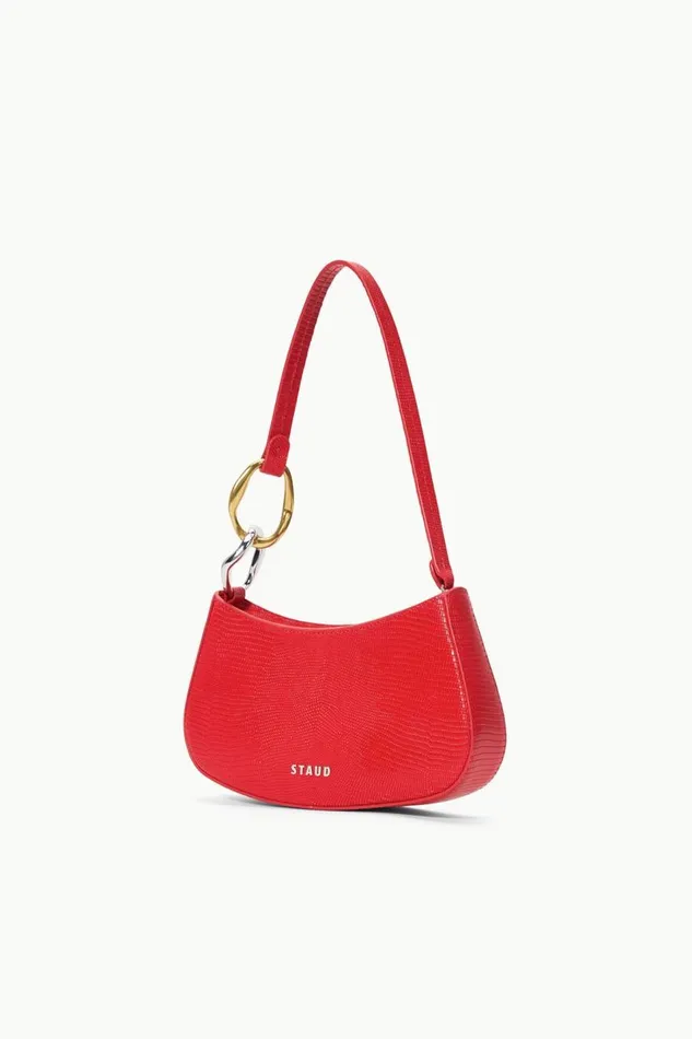STAUD Shoulder Women STAUD OLLIE BAG RED ROSE STAUD Shoulder Women STAUD OLLIE BAG RED ROSE