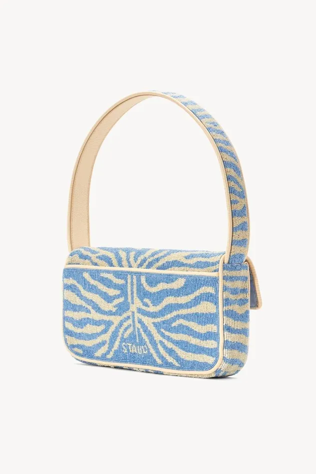 STAUD Shoulder Women STAUD TOMMY BEADED BAG LIGHT BLUE CREAM STAUD Shoulder Women STAUD TOMMY BEADED BAG LIGHT BLUE CREAM