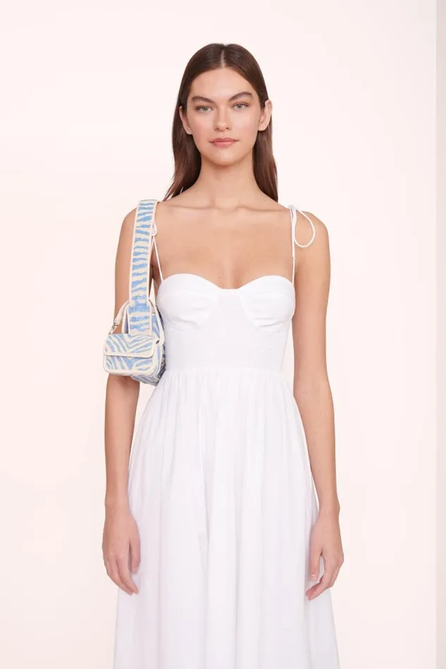 STAUD Shoulder Women STAUD TOMMY BEADED BAG LIGHT BLUE CREAM STAUD Shoulder Women STAUD TOMMY BEADED BAG LIGHT BLUE CREAM