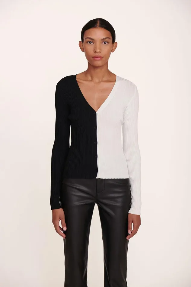 STAUD Sweaters Women STAUD CARGO SWEATER BLACK WHITE