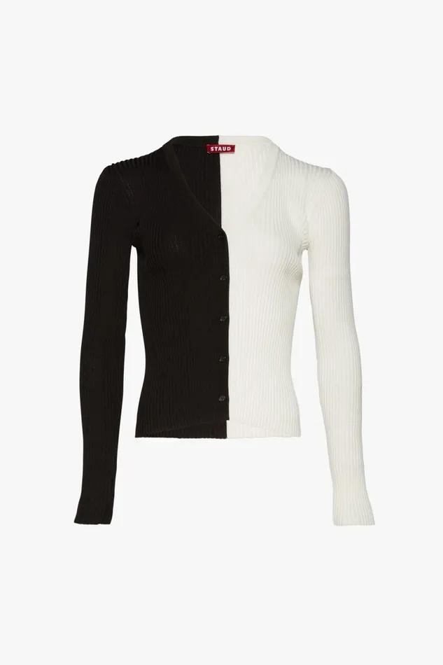 STAUD Sweaters Women STAUD CARGO SWEATER BLACK WHITE STAUD Sweaters Women STAUD CARGO SWEATER BLACK WHITE