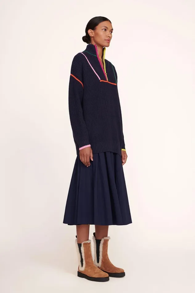 STAUD Sweaters Women STAUD HAMPTON SWEATER NAVY MULTI STAUD Sweaters Women STAUD HAMPTON SWEATER NAVY MULTI